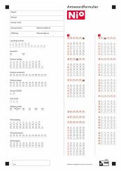 Nederlandse Intelligentietest voor Onderwijsniveau | Antwoordformulieren en credits om te normeren