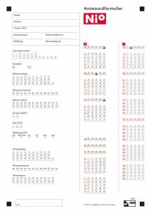 Nederlandse Intelligentietest voor Onderwijsniveau | Antwoordformulieren en credits om te normeren