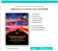 Algemene economie voor het bedrijf eerste druk, boek inclusief licentie aanvullende website